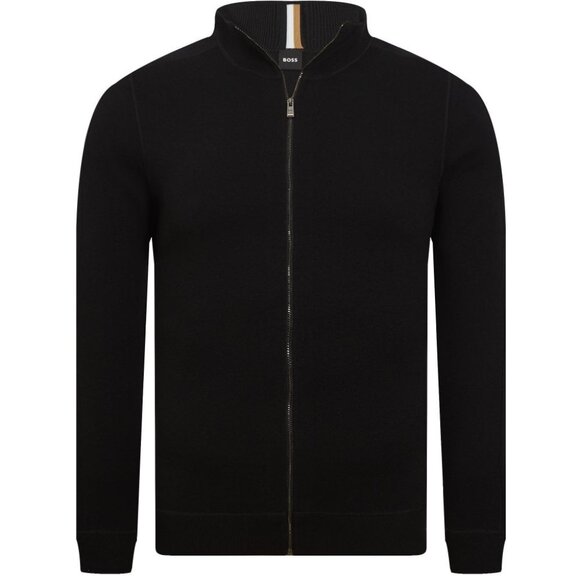 Hugo Boss black virgin wool Mentolo zippered cardigan sweater XXL - Picture 1 of 5